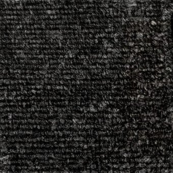 Dark gray woven fabric texture displays linear ridges and small knots, labeled “egoitaliano > fabric (b) > terra > ramir” in the corner.